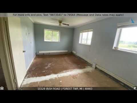 10329 IRISH Road, Forest Twp, MI home video tour