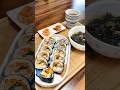昨日の夕食はキンパ定食でした,Kimbap,김밥