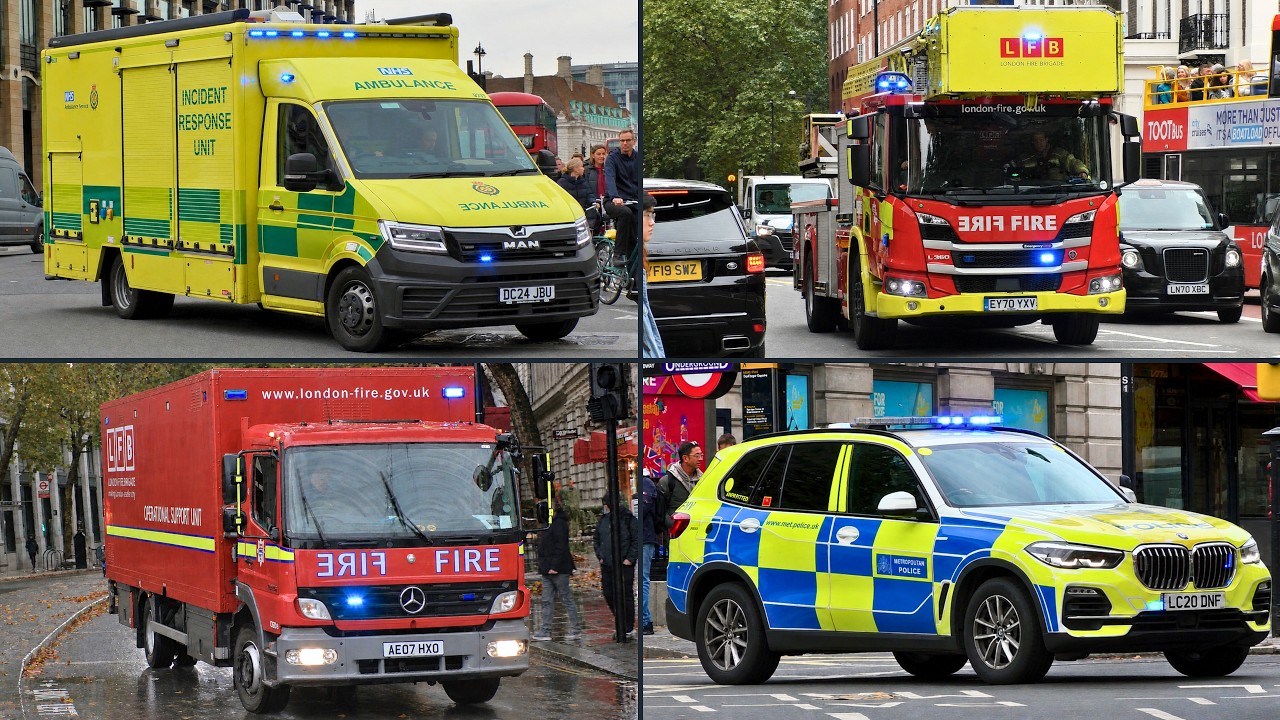 [HART] London Fire brigade, Police & Ambulances responding! | Emergency ...