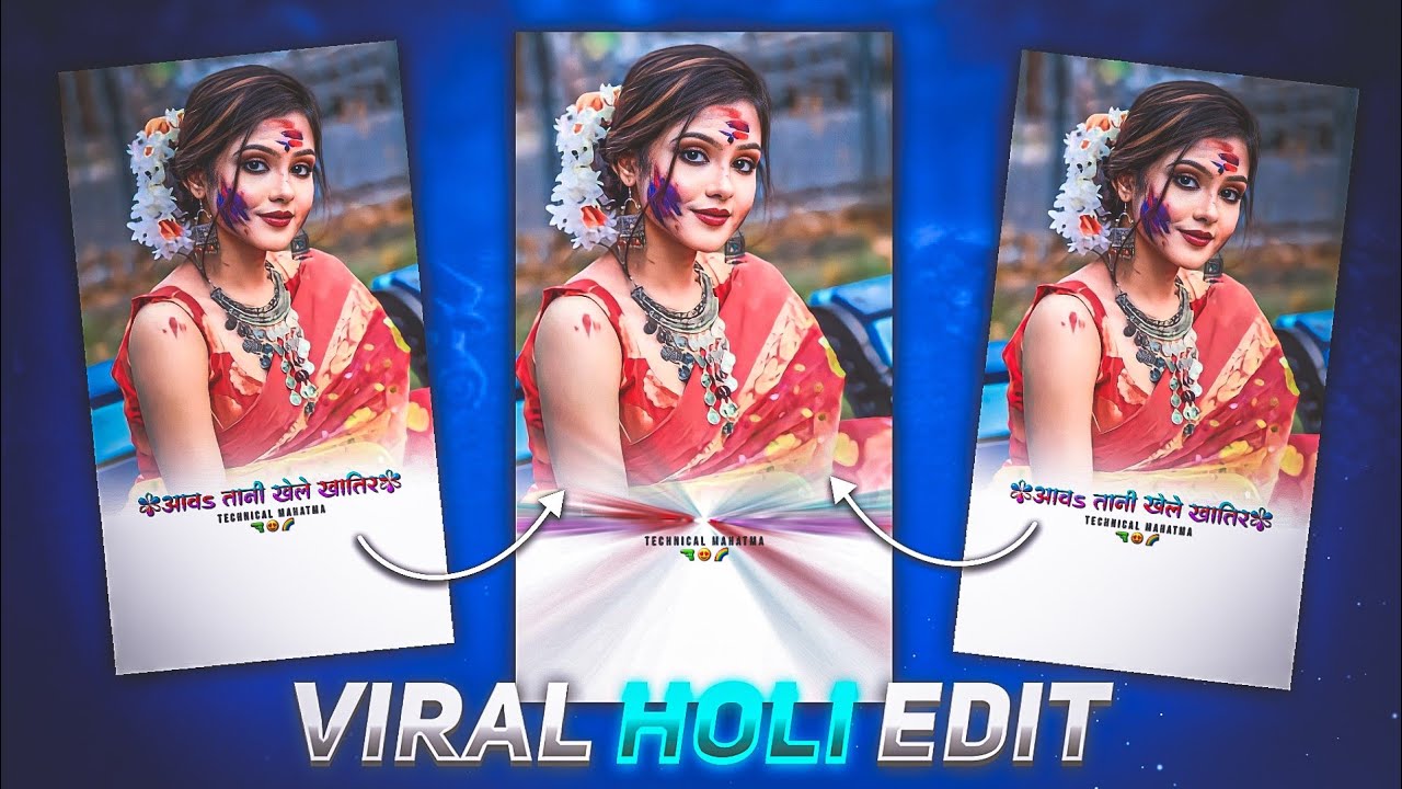 New viral reels holi lyrics status tutorial | Alightmotion | Technical Mahatma