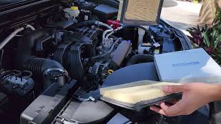 How to change an engine air filter in a 2024 Subaru Outback