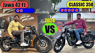New Jawa 42 FJ VS Royal Enfield Classic 350 Which is best Bike In 2024