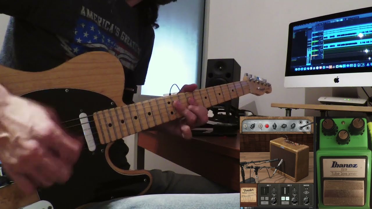 U.A.D.FENDER TWEED '55 & IBANEZ TS9 - LED ZEPPELIN GOOD TIMES BAD TIMES