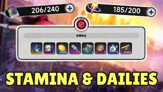 Dailies & Stamina Explained - NEVERNESS TO EVERNESS CN server