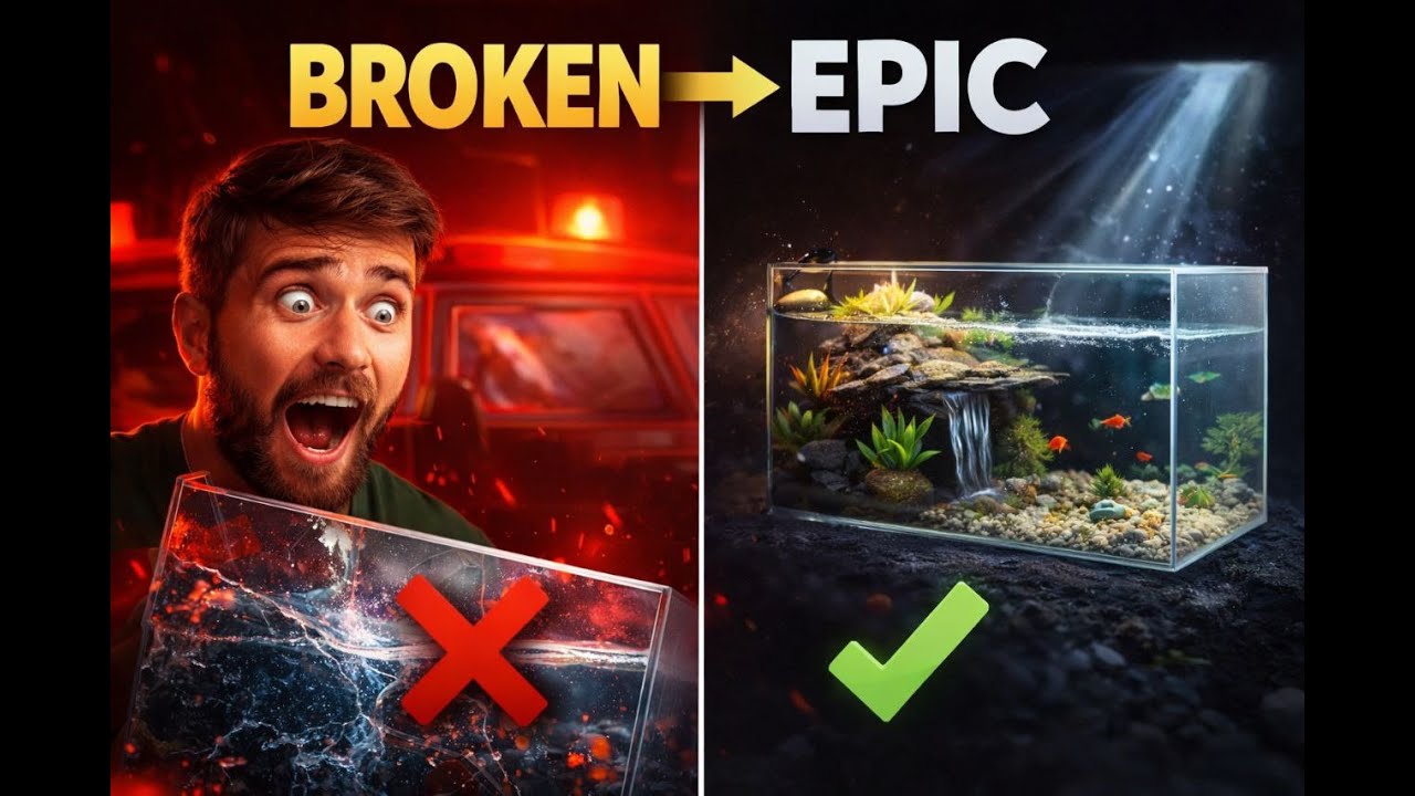 ⭐ Turning a Broken Aquarium Into an Epic Paludarium! (Full DIY Transformation)