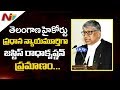 Justice Radhakrishnan takes oath as first CJ of Telangana HC