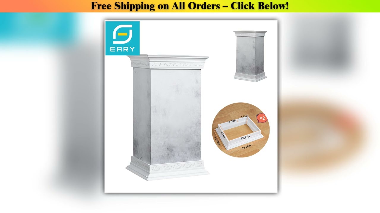 Eary Monster Display Case for Labubu Zimomo Angel Only Roman Column Base Art Display Box for Doll