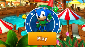 Sonic Dash Elf Classic Sonic Unlocked and Fully Upgraded Christmas Update All Characters Unlocked