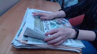 ASMR Newspaper Page Turning (No Talking) Intoxicating Sounds Sleep Help Relaxation screenshot 2