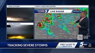 Tornado threat drops off in Oklahoma (8:05 p.m. on Sept. 8, 2025)