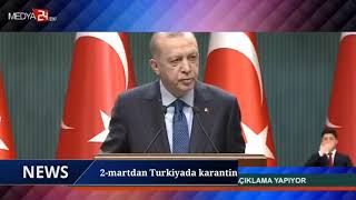 Turkiyada 2-martdan boshlab karantin...