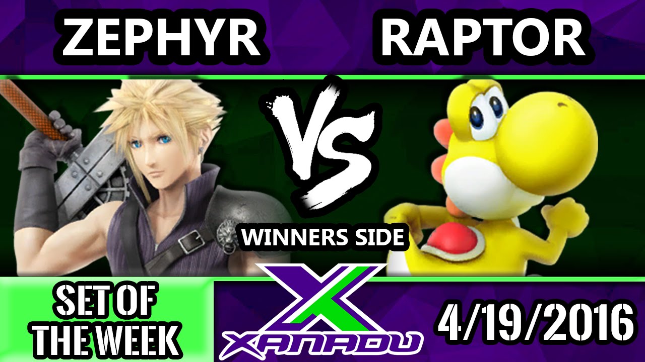 S@X 146 - iQHQ | Raptor (Yoshi) Vs. DG | Zephyr (Cloud) SSB4 Tournament - Smash Wii U - Smash 4