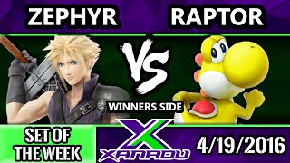 S@X 146 - iQHQ | Raptor (Yoshi) Vs. DG | Zephyr (Cloud) SSB4 Tournament - Smash Wii U - Smash 4