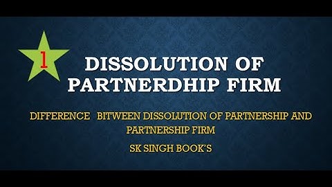 #1 dissolution of partnership firm class 12 | sk singh books | by rahul singh commerce class