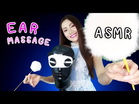 ASMR Thai นวดหูออนไลน์ นวดด้วยเจล, สไลม์ ช่วยผ่อนคลาย 👂🏻 ASMR Ear Massage With Oil and Gel