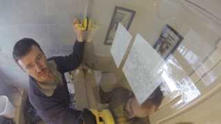 4 - Installing the new shower glass