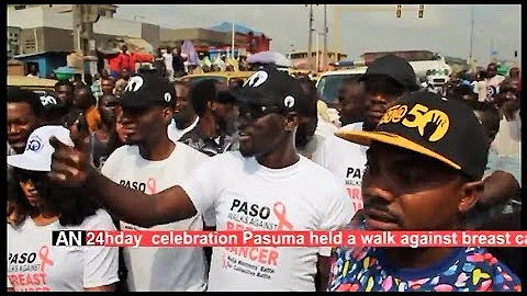 PASUMA @50: PASUMA LEADS NIGERIANS ARTISTES FOR WALK AGAINST CANCER; VISITS LUTH