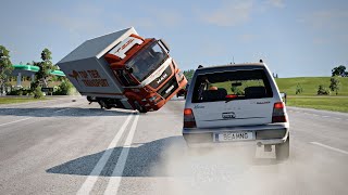 BeamNG Drive - Crossroad Car Crashes #5 screenshot 5