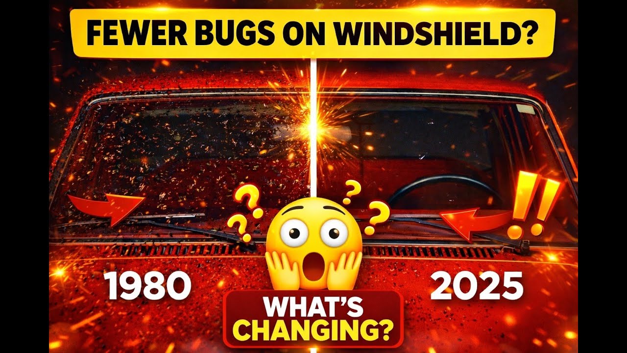Fewer Bugs on Windshields? 😳 1980 vs 2025 Explained