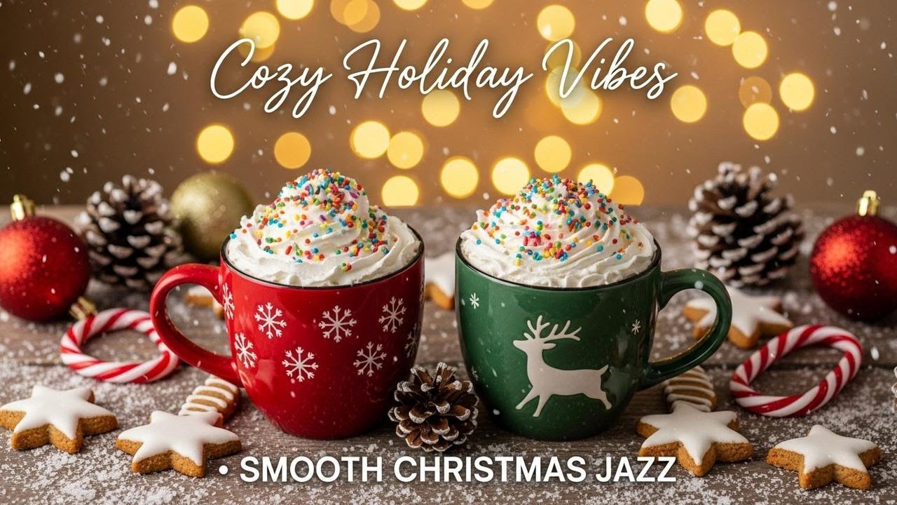 ☕ Christmas Cocoa Vibes 2025 🎄 Smooth Snowflake Jazz for Peaceful December Nights Into 2026 ✨