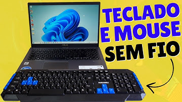COMO INSTALAR E USAR UM TECLADO E MOUSE SEM FIO EM QUALQUER NOTEBOOK