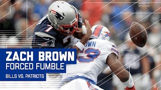 Zach Brown's Big Hit Causes Jacoby Brissett's Red Zone Fumble | Bills vs. Patriots | NFL