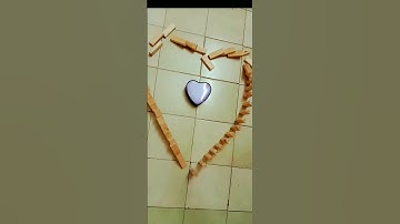 Heart shape Domino with Jenga #shorts #domino #BFF