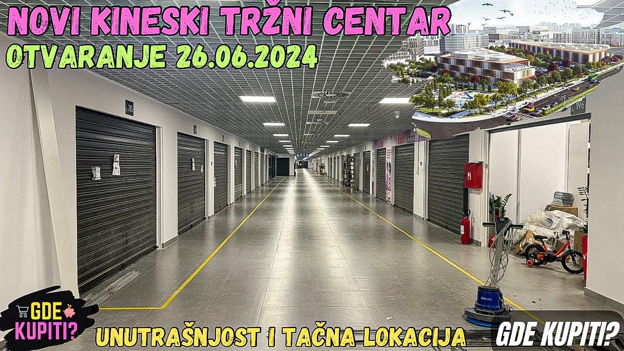 BEOGRAD - NOVI KINESKI TRŽNI CENTAR Unutrasnjost obilazak, OTVARA SE U Četvrtak 26.09.2024 #beograd