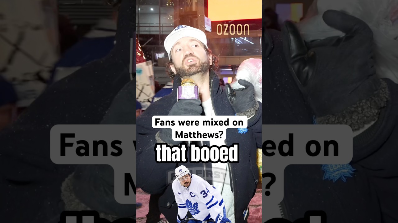 What do you think of the reception Matthews got from Leafs fans? #leafs #leafsforever #fancam