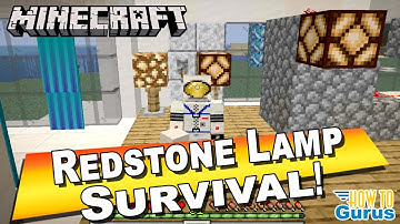 How You Can Make a Minecraft Redstone Lamp design with Switch - Redstone Lamp Crafting Recipe