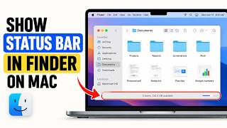 How to Show the Status Bar in the Finder App on Your Mac