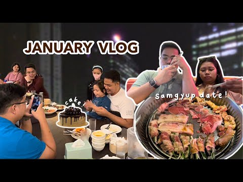 VLOG— Samgyup Date, Grocery, Eat Fresh (BF Homes) & Late Night Hangout in BGC