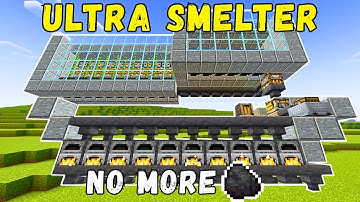The Best Automatic SUPER SMELTER in Minecraft! (TUTORIAL)