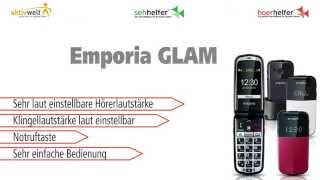 Seniorenhandy Emporia GLAM Schwarz / Weiß / Rot