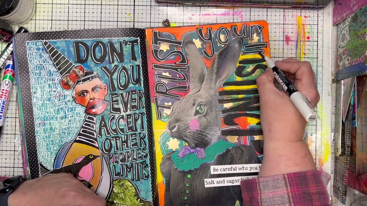 Ведение арт-дневника: саркастические коллажи с использованием изображения «кукурузный суп»