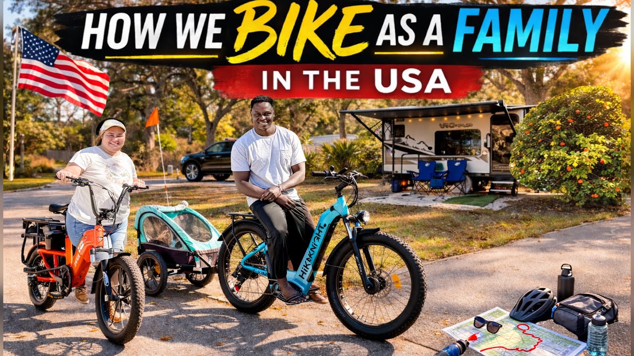 How We Bike As A Family In The USA | Travel | Adventure | Camper | Vlog | DITL | The Bichanga family
