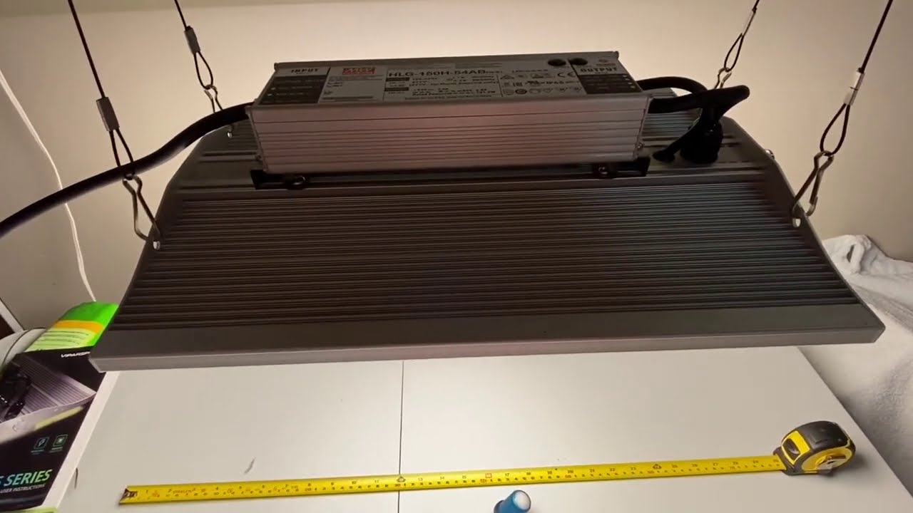 Viparspectra Xs series 1500 grow light review and par test.