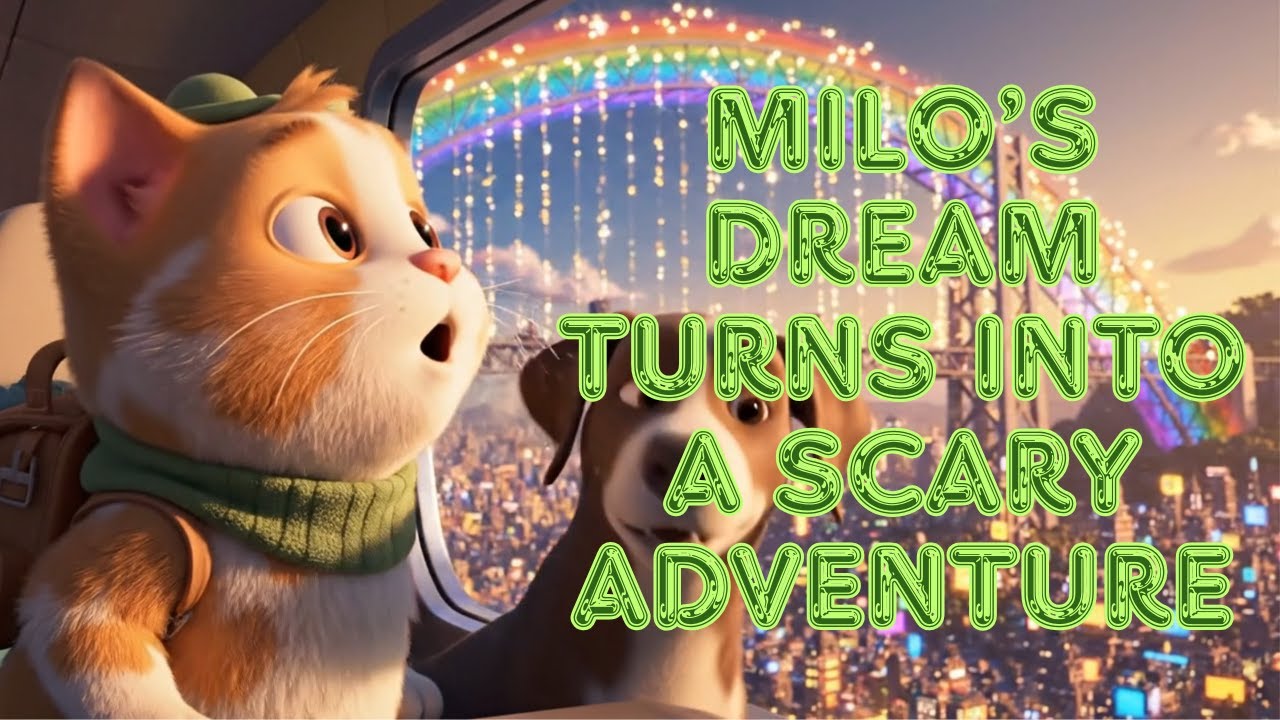 Milo the Cat’s Nightmare: City Streets After Dark | Animal Stories for Kids