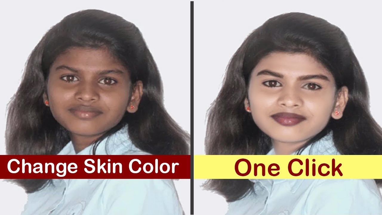 Modifying Skin Color Retouch photo | change skin color dark to Light Color - YouTube