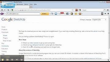 SketchUp 8 Introduction - Downloading