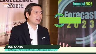 Jon Canto presents his economic outlook for Philippine economy and industries