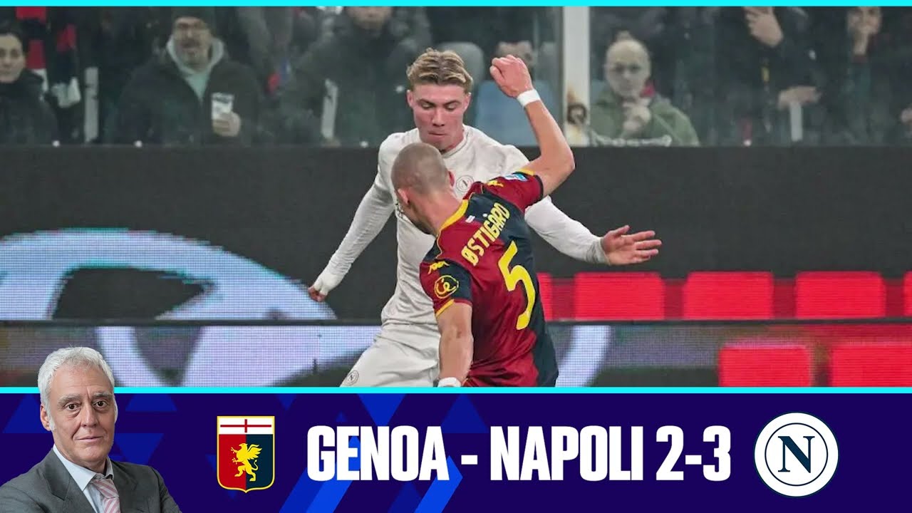 Genoa - Napoli 2-3 | L’emozionante radiocronaca di Francesco Repice su Radio 1 Rai