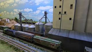 CN Shops N-Scale Layout - Follow a Sultran Unit Train around the Layout