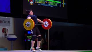 Arpine Dalalyan (90+) - 93kg, 97kg, \u0026 100kg Snatches @ 2017 Junior Worlds