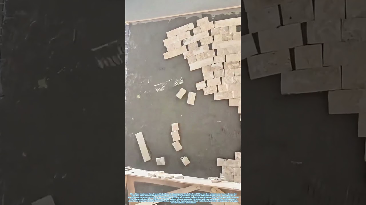 Gravity's Revenge: Why Proper Adhesion Matters in Tile Installation