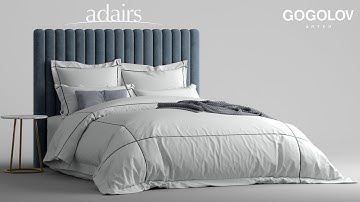 №139. Modeling Bed "Adairs australia 11" Autodesk 3ds Max & marvelous designer