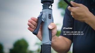 One click. No crew. Perfect frame - Leofoto MF-363C one-click monopod kit One click. No crew. Perfect frame - Leofoto MF-363C one-click monopod kit