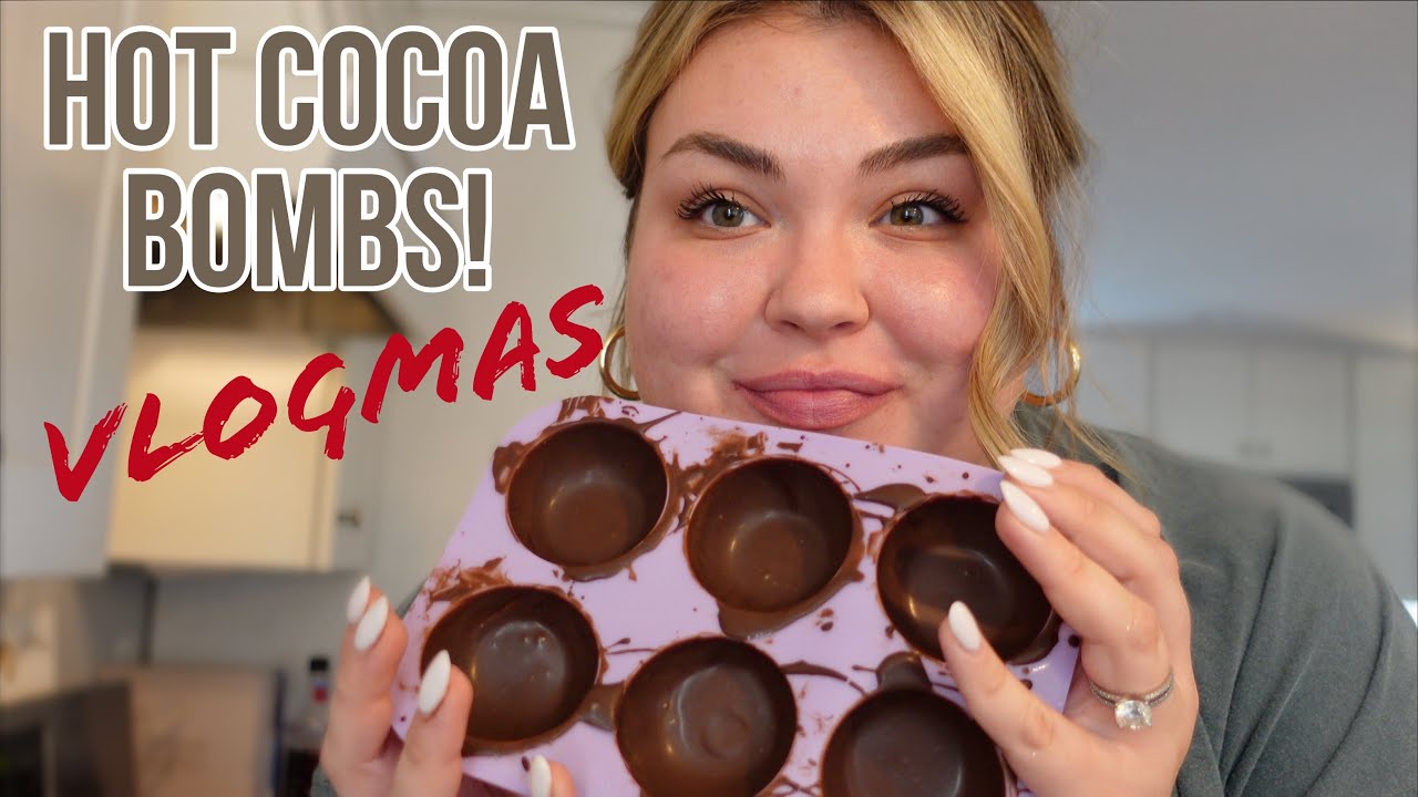 MAKING HOT COCOA BOMBS (IT WAS ROUGH😂) | VLOGMAS DAY 3