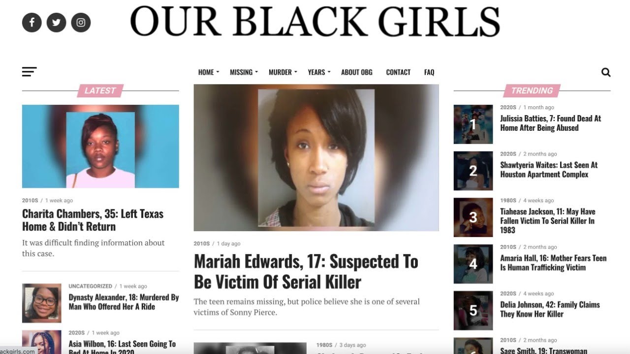Lost Black Females - Where are all these missing Black Women and girls and why are they vanishing?