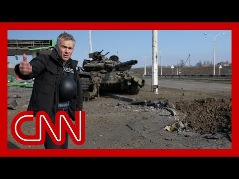 See aftermath of battle over key bridge in Ukraine